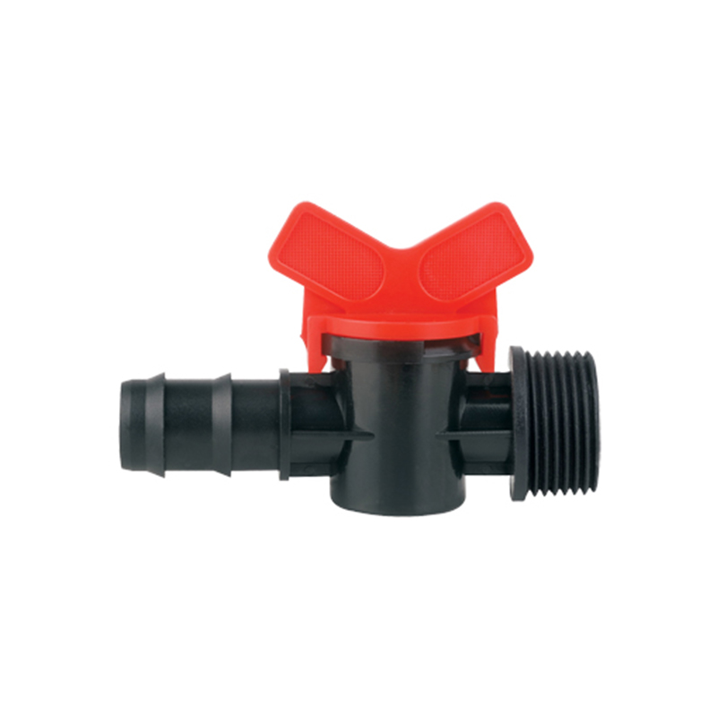 Thread valve for PE pipe